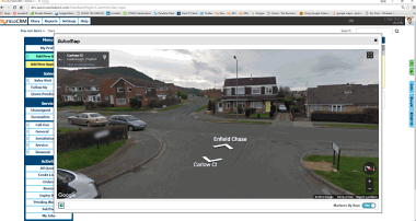 Route planning and visual location CRM software for plumbers